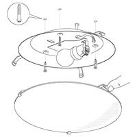 Eglo PlafondlampMars 1 24,5cm wit - 89248 - thumbnail