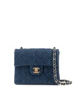 Chanel Pre-Owned denim chain shoulder bag - Blue - thumbnail