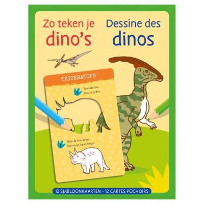 Deltas Sjabloonkaarten zo teken je dino&apos;s
