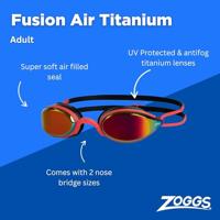 Zwembril Zoggs Fusion Air Rood Één maat - thumbnail