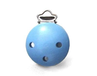 Speenclip hout lichtblauw