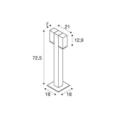 SLV Dubbele padverlichtingTheo Pathlight - 1002871 - thumbnail