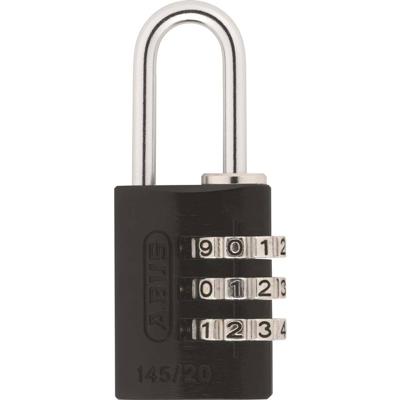 Abus cijfer hangslot 145/20 - zwart, 5cm