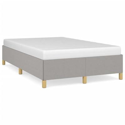 Bedframe zonder matras 120x190 cm stof lichtgrijs