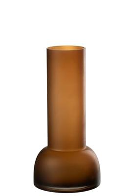 J-Line Vaas|Kandelaar Yoko Glas Bruin Medium