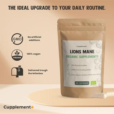 Cupplement Lions Mane Supplements 60Capsules