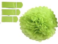 Creativ Company Pompon van papier, d 20+24+30 cm, 16 gr, lime groen, 3 stuk/ 1 doos - thumbnail