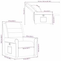 Fauteuil elektrisch verstelbaar stof lichtgrijs - thumbnail