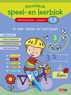 Deltas Reuzeleuk speel- en leerblok ik leer tellen en schrijven 5-