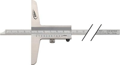Helios Preisser Diepteschuifmaat | 300 mm | recht meetrail 12 x 4 mm | 1 stuk - 0282505 - 0282505 Helios Preisser Diepteschuifmaat | 300 mm | recht meetrail 12 x 4 mm | 1 stuk - 0282505 - 0282505