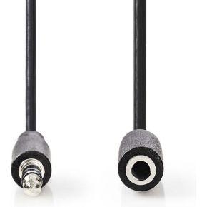 Stereo-Audiokabel | 3,5 mm Male - 3,5 mm Female | 2,0 m | Zwart