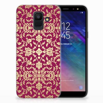 Siliconen Hoesje Samsung Galaxy A6 (2018) Barok Pink Siliconen Hoesje Samsung Galaxy A6 (2018) Barok Pink