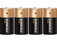 Duracell Plus Mono alkaline batterijen LR20, Maat C 4 Stuk zwart, oranje - thumbnail