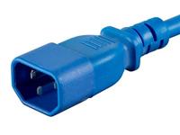Monoprice 18AWG Verlengkabel/snoer - 2,4 m - Blauw 3 Dirigent PC/Mon 10A (IEC 60320 C14 naar IEC 60320 C13) - thumbnail