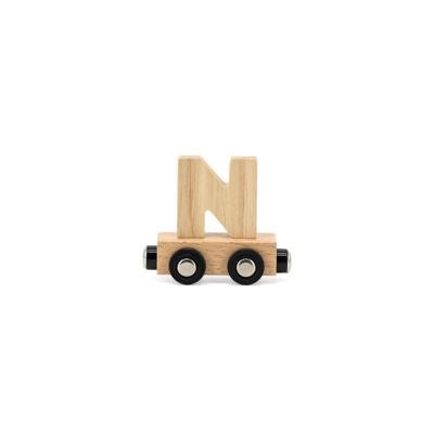 Tryco houten trein letter naturel-N