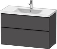 Badkamermeubelset Duravit D-Neo Wastafel Keramiek 100.5x48x62.5 cm Mat Grafiet Duravit - thumbnail