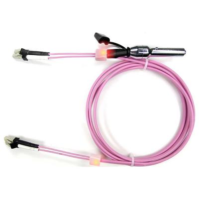 saCon glasvezel LED patchkabel duplex 50/125µm OM4, LC/SC , violet, 5 m