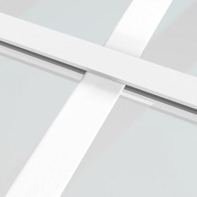 VidaXL Binnendeur 76x201,5 cm matglas en aluminium wit