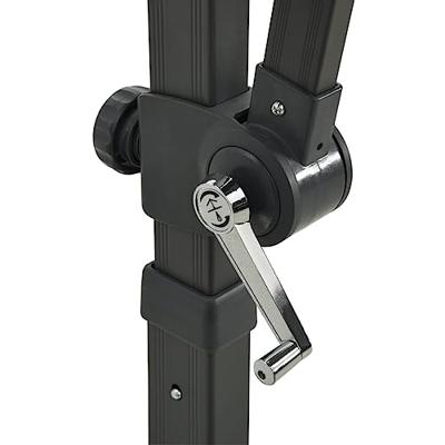 VidaXL Zweefparasol met dubbel dak 250x250 cm azuurblauw