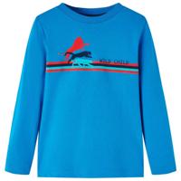 VidaXL Kindershirt met lange mouwen 116 kobaltblauw - thumbnail