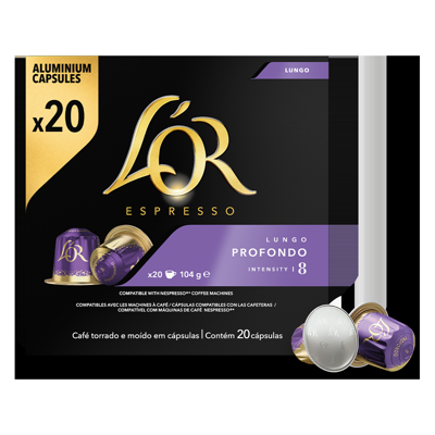 L&apos;OR Espresso Lungo Profondo - 20 koffiecups