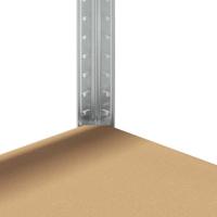 Opbergrek 5-laags staal en bewerkt hout grijs - thumbnail