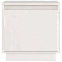 Nachtkastje 40x30x40 cm massief grenenhout wit - thumbnail