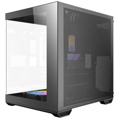 Antec 0-761345-10217-9 Mini-tower PC-behuizing Zwart 3 voorgeïnstalleerde ventilators, Zijvenster