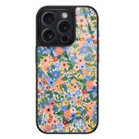 iPhone 15 Pro glazen hardcase - Blue gardens - thumbnail