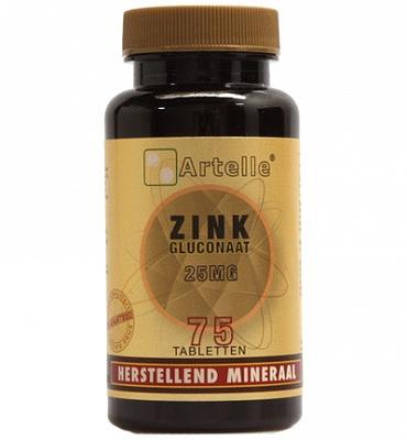 Artelle Zink Gluconaat 25mg Tabletten