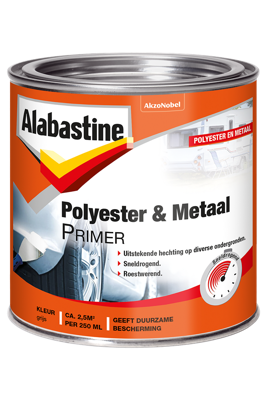 Alabastine Polyesterplamuur met Primer | Grijs | 500ml - 5944043