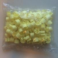 Minimarker onbedrukt licht geel 100 stuk - thumbnail