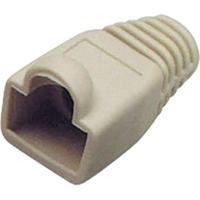 TRU COMPONENTS RJ45-connector Cat. 6A met knikbescherming 1582636 Knikbeschermingsmof Grijs 1 stuk(s) - thumbnail