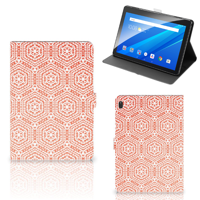 Lenovo Tab E10 Tablet Hoes Pattern Orange - thumbnail