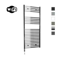 Elektrische Radiator Sanicare HWV Met Wifi 111,8x45 cm Chroom 435W Met Thermostaat Chroom Linksonder Sanicare - thumbnail