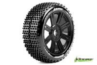 Louise B-HORNET Soft banden op zwarte spaakvelgen voor 1/8 buggy - thumbnail
