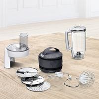 Bosch Haushalt MUM58720 Foodprocessor 1000 W Donkerrood, Zilver (mat) - thumbnail