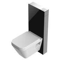 Opbouwreservoir BWS Hadoka Zwart Glas (voor PK toilet) - thumbnail