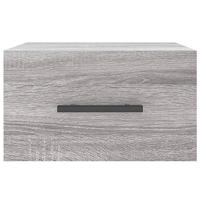 Nachtkastjes 2 st wandgemonteerd 35x35x20 cm grijs sonoma eiken - thumbnail