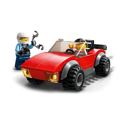 LEGO City - Achtervolging auto op politiemotor constructiespeelgoed 60392 - thumbnail