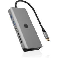 ICY BOX IB-DK4061-CPD Bedraad USB 3.2 Gen 1 (3.1 Gen 1) Type-C Grijs - thumbnail