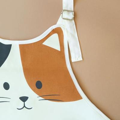 Kat keukenschort - Calico (gekleurd)