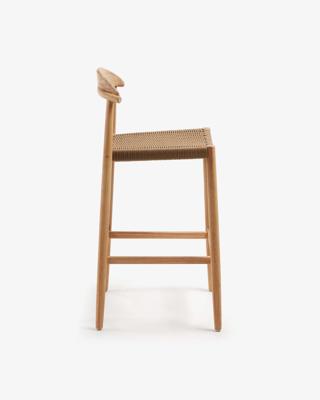 Kave Home Barkruk 'Nina' kleur Beige (zithoogte 76cm) Kave Home Barkruk 'Nina' kleur Beige (zithoogte 76cm)