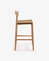 Kave Home Barkruk 'Nina' kleur Beige (zithoogte 76cm) - thumbnail