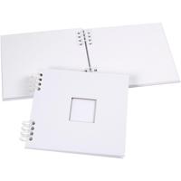 Creativ Company Spiraal gebonden scrapbook, afm 20x20 cm, 250 gr, wit, 1 stuk - thumbnail