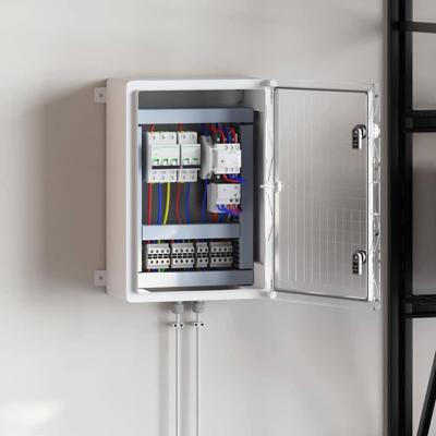 VidaXL Bedieningskast grijs 35 x 19,5 x 50 cm abs kunststof