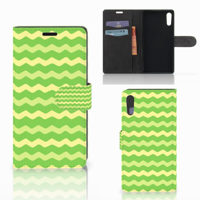 Sony Xperia XZ | Sony Xperia XZs | Telefoon Hoesje | Waves Green - thumbnail