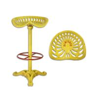 GIETIJZEREN BARKRUK, GEEL EN ROOD - thumbnail