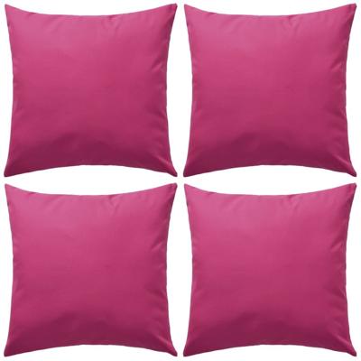 VidaXL Buitenkussens 45x45 cm roze 4 st