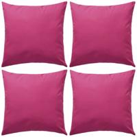 VidaXL Buitenkussens 45x45 cm roze 4 st - thumbnail